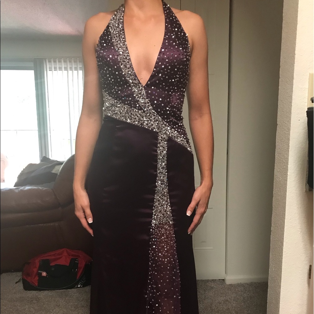 Plum Prom Dress